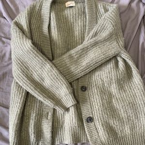 Green/grey cardigan